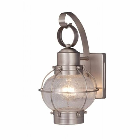 PERFECTTWINKLE Chatham 7 in. Outdoor Wall Light - Brushed Nickel PE3255909